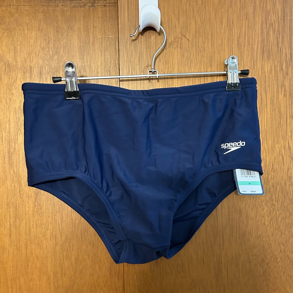 Speedo Mens Powerflex Eco Dive Swimsuit Brief Navy